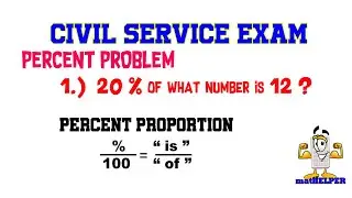 📚 CIVIL SERVICE EXAM   PERCENT PROBLEM
