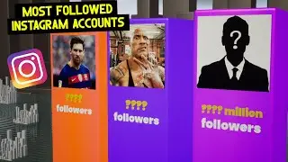 Most Followed Accounts On Instagram | 3D Comparison
