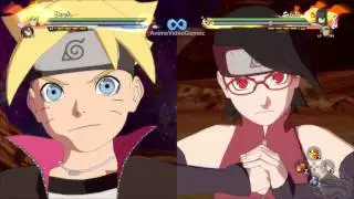 Naruto Storm 4 Boruto's Rasengan and sarada's Team Ultimate Jutsu,Awakenaning (Boruto The Movie DLC)