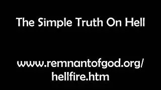 Simple Truth on Hell