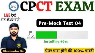 CPCT Pre-Mock Test 04 | CPCT Exam | CPCT January 2024 | cpct bsi live | bsiacademy cpct | 