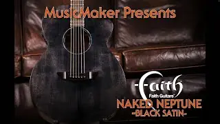 MusicMaker Presents - FAITH NAKED NEPTUNE ELECTRO BLACK SATIN FKNEBK @FaithGuitars