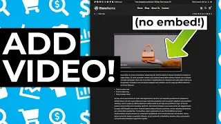 How to Add Video to Shopify Without YouTube!