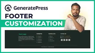GeneratePress Footer Customization Using GenerateBlock Plugin | GeneratePress Footer Design