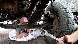 12Д 2017г Меняем рессору на автомобиле ЗИЛ 130