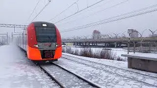Train by Saint Petersburg to Luga