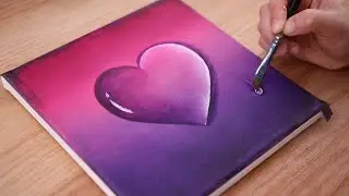 Hearts and tears💧 | Step by step Acrylic Painting 