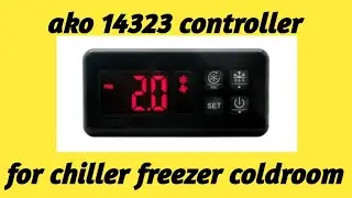 ako controller setting for chiller freezer and coldroom differential temprature sensor callibration