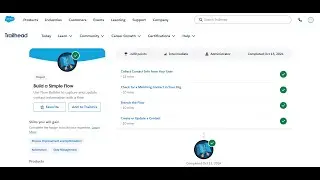 Branch the Flow | Build a Simple Flow | Trailhead |  Salesforce | Virtual Internship