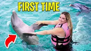 My FIRST TIME Swimming With Dolphins!!