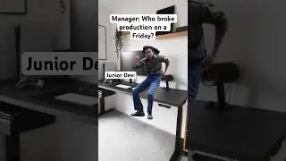 It is always the junior devs #itmemes #developerlife #developer #softwarejokes #softwarememes