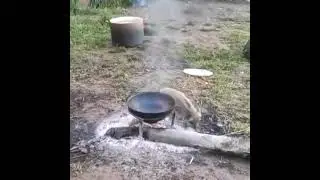 Процесс самозапекания кабана