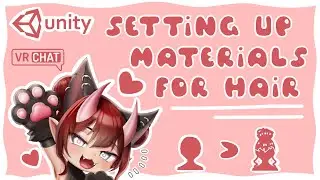 How to Set up Hair Materials in Unity | VRChat Unity Tutorial