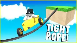I Made An Incredibly Technical Tight Rope Track!