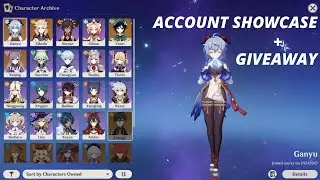 F2P and P2W account showcase + Giveaway | Genshin impact |