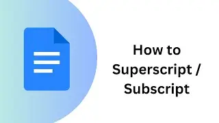 How to Superscript in Google Docs | How to Subscript in Google Docs | ONLINE | FREE | FAST