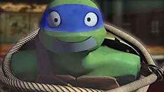 Ninja turtles Leonardo tied up - TMNT