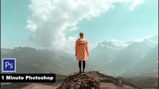 1 Minute Photoshop - Orange and Teal Color Grading
