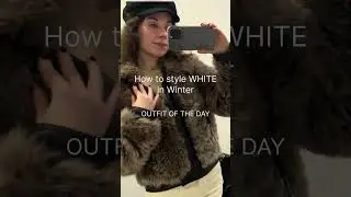 How to style WHITE in Winter | Fur Jacket Outfit of the day