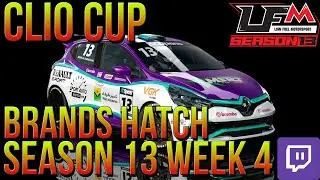 Assetto Corsa LFM Clio Cup Brands Hatch Season 13 Week 4 race from one Live at Twitch