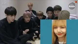 BTS REACTION BLACKPINK-- LISA Cute and Funny...TIK TOK