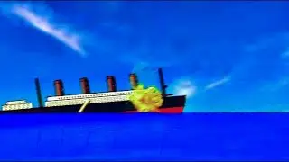 Lusitania sinking ship flipaclip.