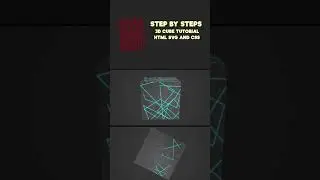 Let's Coding | Drawing Hologram 3D Cube Animation 