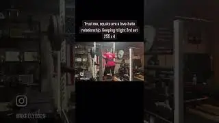 Trust me, squats are a love-hate relationship. Lightweight squats and legs today