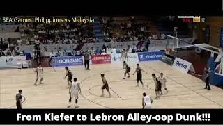 Kiefer to Lebron Lopez Alley-Oop Dunk!!! Gilas vs Malaysia SEA Games 2021 Vietnam