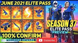 june elite pass free fire 2021 || Season 37 ELITE PASS Full Video | June Elite pass Free fire