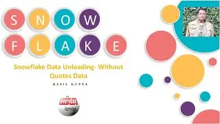 Snowflake Data Unloading - Without Quotes  Hands on | Rajiv Gupta Learn Everyday