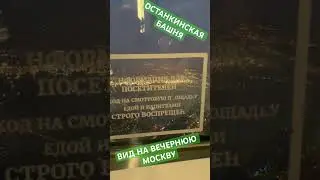 ОСТАНКИНСКАЯ БАШНЯ. ВИД НА ВЕЧЕРНЮЮ МОСКВУ.