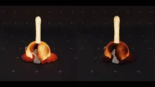FluidLab blender addon, lava tests