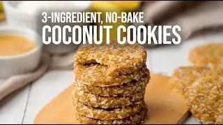 3-Ingredient No-Bake Coconut Cookies