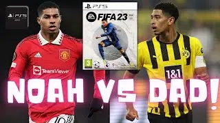 FIFA23 - Man Utd VS Dortmund - Rashford VS Bellingham - Noah VS Dad - Team Barratt Gaming