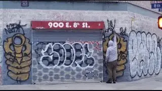 Boast Graffiti Bombing In SkidRow LA