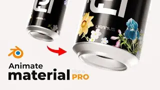 Animate materials in blender | Texture animation in blender (Procedural with image textures)