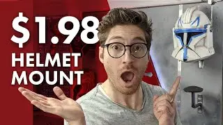$1.98 DIY Helmet Wall Mount - So Super Simple It'll Blow your Mind! | Cosplay Apprentice