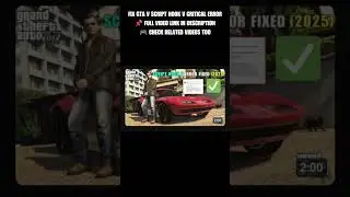 GTA V How to Fix Script Hook V Critical Error 2025 