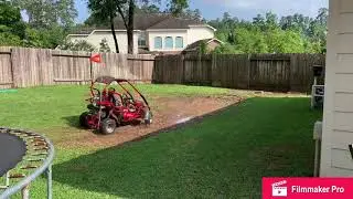 Trail master mid xrx go kart through the mud