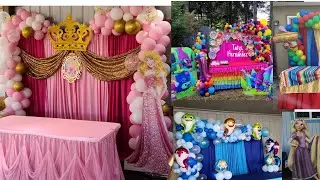 15 IDEAS DE CUMPLEAÑOS PARA NIÑA O NIÑA/DECORACIÓN con globos/centros de mesa.