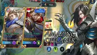 2 Amazing Offlaner In 1 Game ! | Leomord And Alucard!! - Mobile Legends