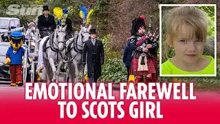 Heartbroken Scots town bids farewell to ‘Vibrant &Loving’ Hope Gordon, 6, in emotional final journey