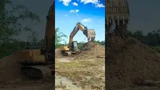SANY EXCAVATOR SOIL CUTTING 💯🔥 #excavator #jcb #tractor