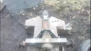 Минитрактор без рамы. Узел перелома.