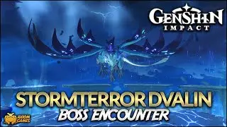 Genshin Impact - Stormterror Dvalin Boss Encounter [JPN Dub]