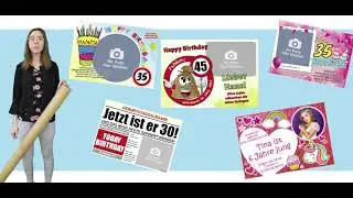 Geburtstagsbanner Gestalten