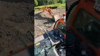 Замена стрелы экскаватора.