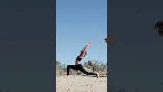 Yoga in the middle of Joshua Tree Desert