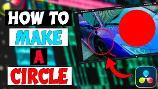 How To Draw A Circle In Davinci Resolve 18 | How To Create A Red Circle